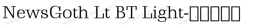 NewsGoth Lt BT Light字体转换